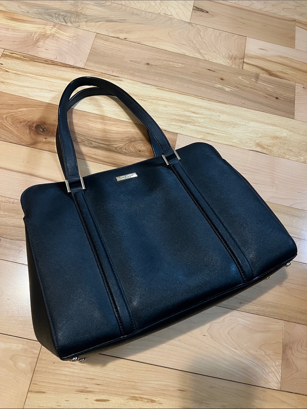 kate spade Black Structured Leather Tote